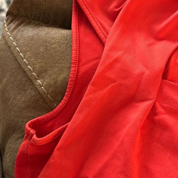 Talbots stretchy square neck red tank top. Size Medium. EUC - Picture 4 of 10